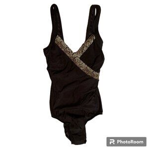 NWT Maxine of hollywood black one piece swimsuit - size 12